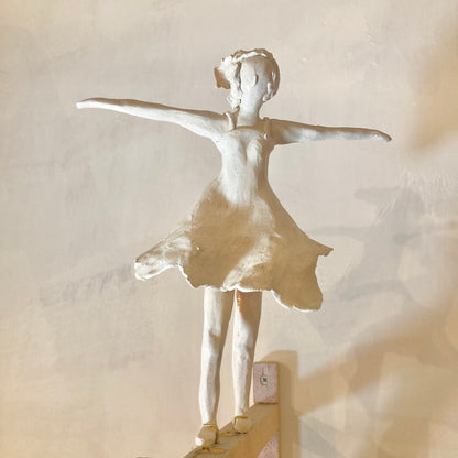 HIGH-WIRE ARTIST SCULPTURE