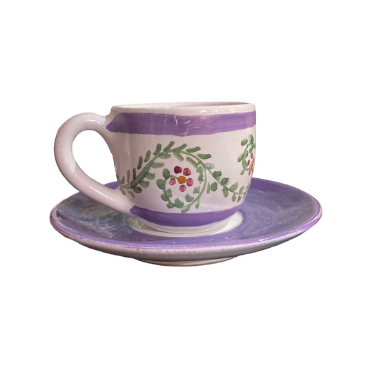 LILAC ESPRESSO CUP & SAUCER