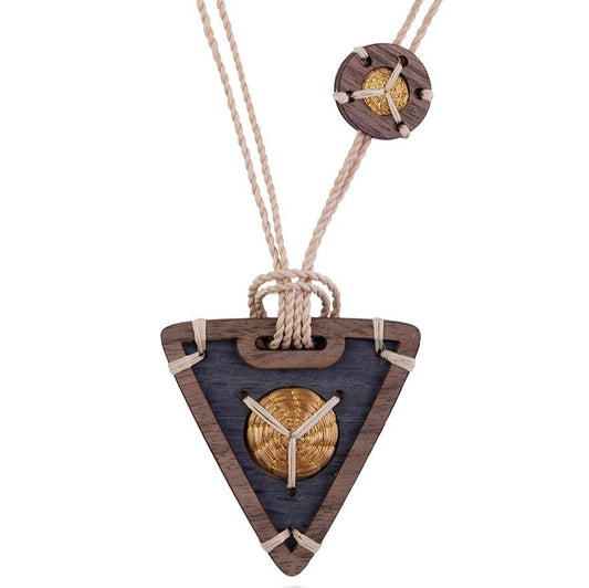 NELOO FLORRAIN NATIVE NECKLACE – DARK WOOD